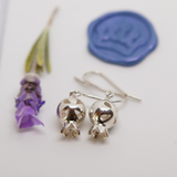 Pomegranate Ball Earrings with holes
