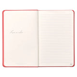 Leatherpress Coral Red Genuine African Leather Notebook
