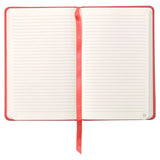 Leatherpress Coral Red Genuine African Leather Notebook