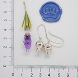 Pomegranate Ball Earrings with holes