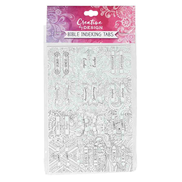 Peel And Stick Colouring Bible Indexing Tabs - Set Of 6
