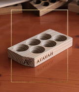 Atavah Wooden Cut Corner Essential Oils Holder