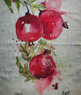 Pomegranates on branch