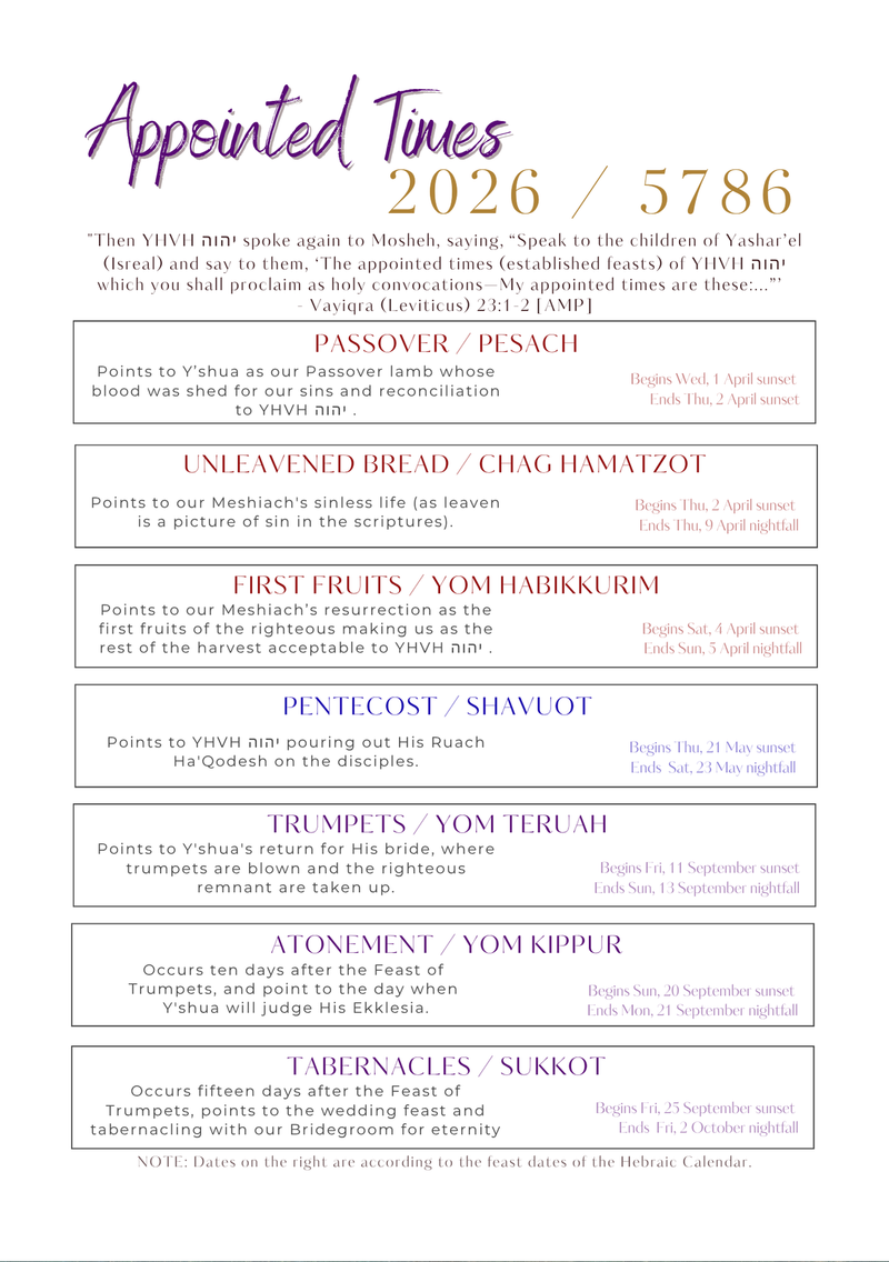 2026 Set-Apart DAILY Planner