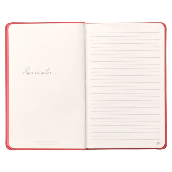 Leatherpress Coral Red Genuine African Leather Notebook