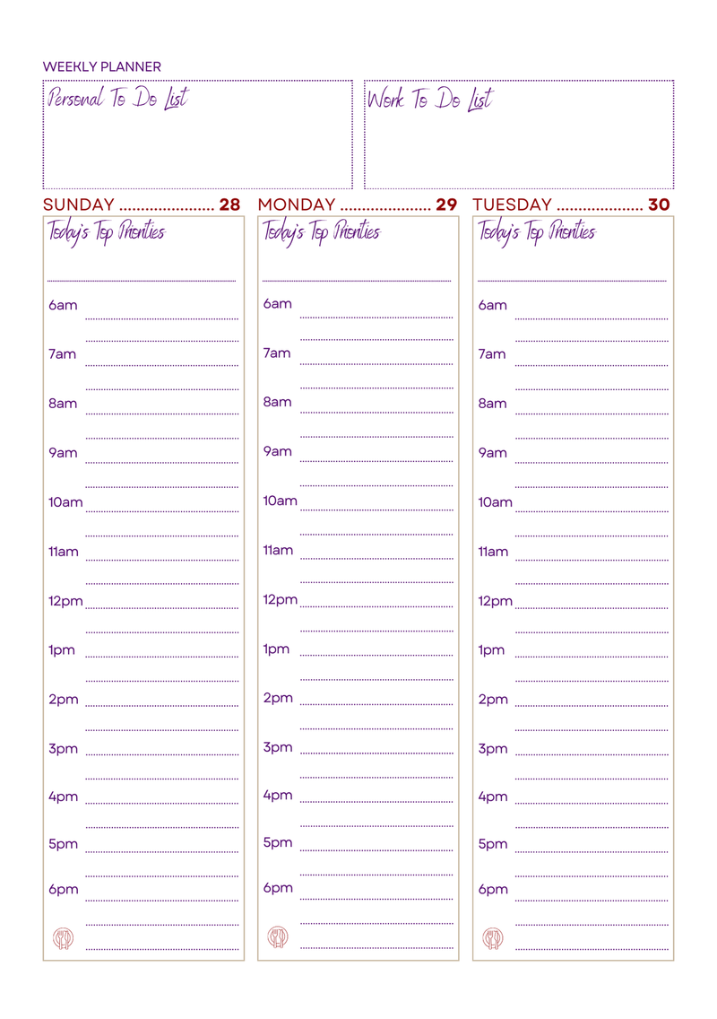 2026 Set-Apart WEEKLY Planner