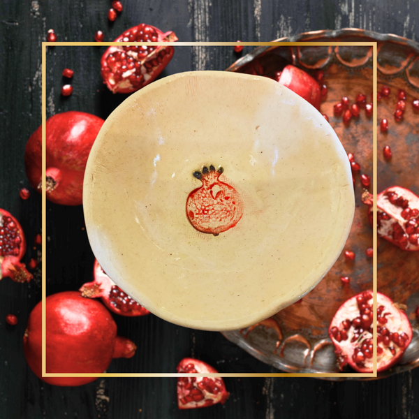 Ahava Ceramics - Pomegranate Trinket bowl