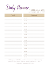 2026 Set-Apart DAILY Planner