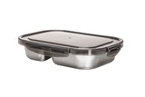 Stainless Steel 2 Division Bento Container 900ml