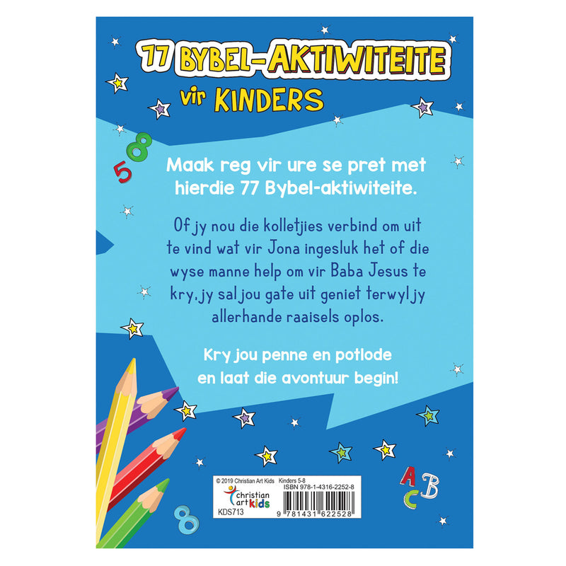 77 Bybelaktiwiteite Vir Kinders (Sagteband)