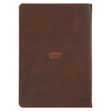 Strength and Courage Brown Lion Faux Leather Journal