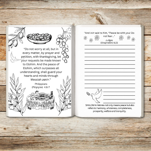 The Hebrew Names of God Coloring Prayer Journal