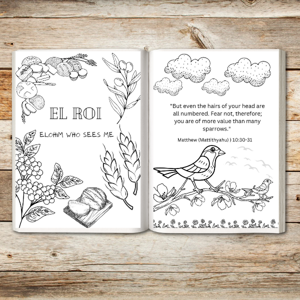 The Hebrew Names of God Coloring Prayer Journal