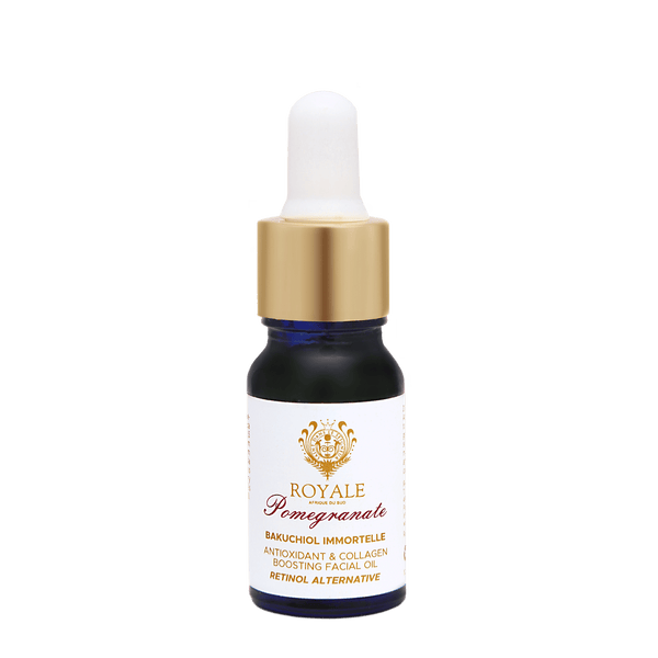 Pomegranate Bakuchiol Immortelle Antioxidant & Collagen Boosting Facial Oil Retinol Alternative 10ml