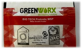 Greenworx Bio Tech Probiotic WSP – Red (Bathrooms & Toilets) 10 x Sachets