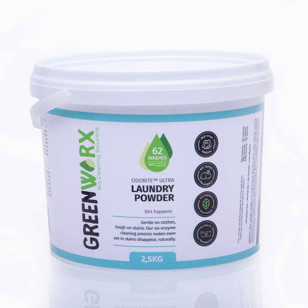 Greenworx Odorite Ultra Laundry Powder 2.5 kg tub