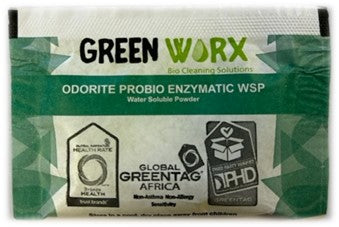 Greenworx Odorite Probio Enzymatic WSP – Green (Kitchen Areas) 10 x Sachets