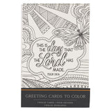 This Is The Day Coloring Greeting Card Set With Envelopes