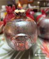 Ahava Ceramics - Ceramic Pomegranate Oil Lamp