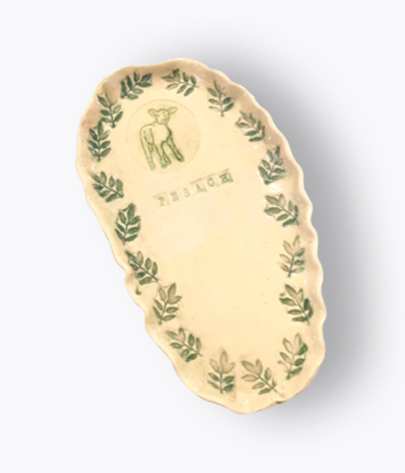 Ahava Ceramics - Biblical Feasts Range - Oval Pesach Plate