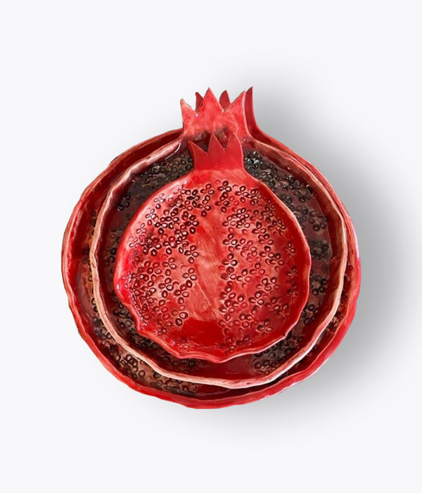 Ahava Ceramics - Pomegranate Ceramic Plate