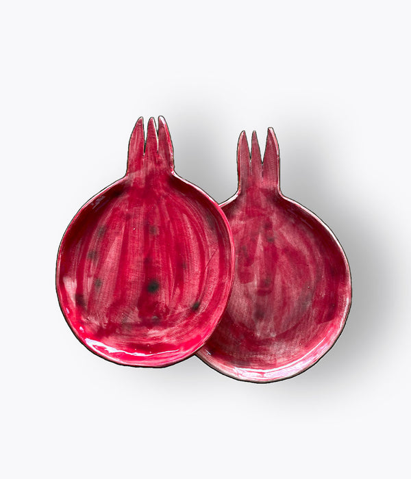 Red Pomegranate Plate