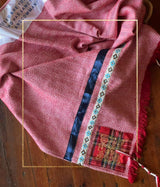 SLM Red, Blue & Gold Prayer Shawl