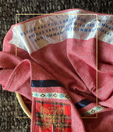 SLM Red, Blue & Gold Prayer Shawl
