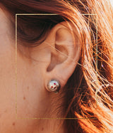 Pure Heart Pomegranate Stud Earrings